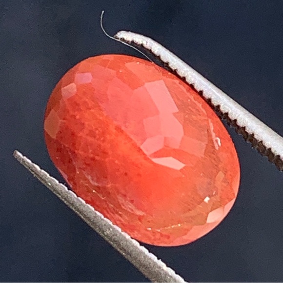 8.54Ct Natural Reddish Orange Andesine Labradorite Congo Lot - Picture 8 of 17